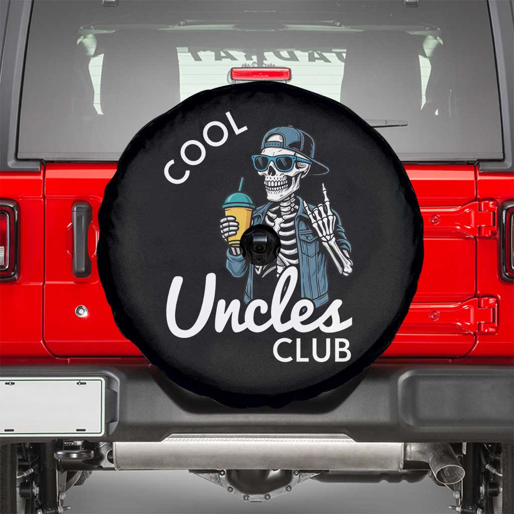 Cool Uncles Club Spare Tire Cover Funny Uncle Skeleton
