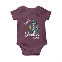 Cool Uncles Club Baby Onesie Funny Uncle Skeleton