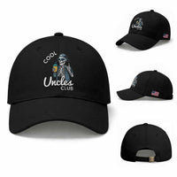 Cool Uncles Club Baseball Cap Funny Uncle Skeleton