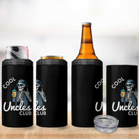 Cool Uncles Club 4 in 1 Can Cooler Tumbler Funny Uncle Skeleton