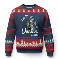 Cool Uncles Club Ugly Christmas Sweater Funny Uncle Skeleton