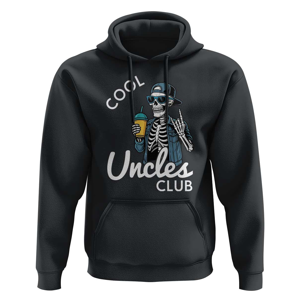 Cool Uncles Club Hoodie Funny Uncle Skeleton