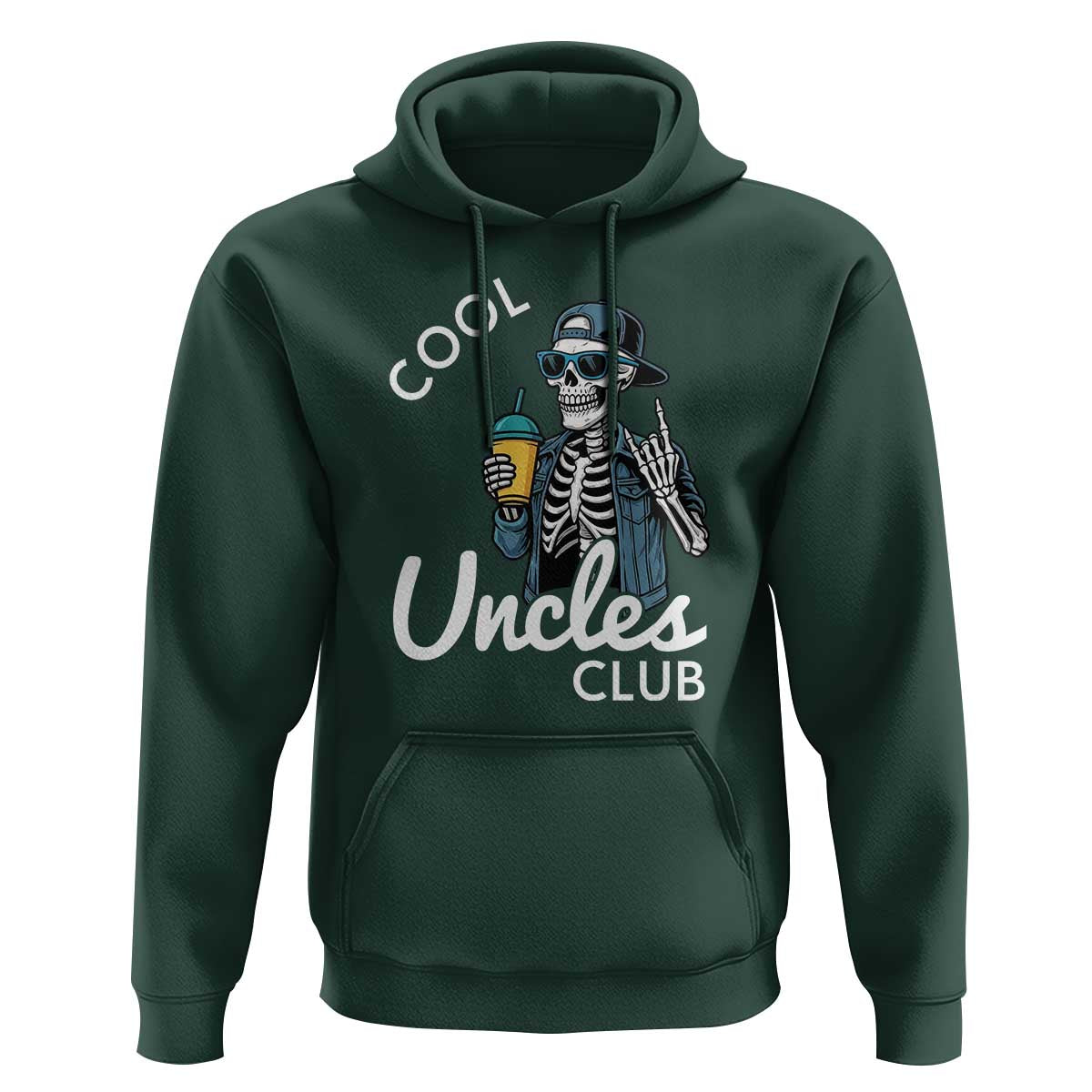 Cool Uncles Club Hoodie Funny Uncle Skeleton