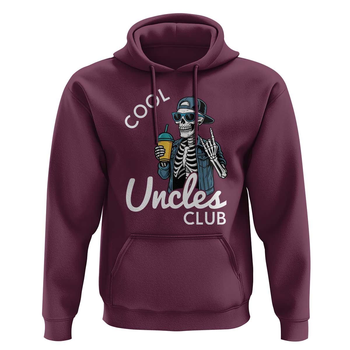Cool Uncles Club Hoodie Funny Uncle Skeleton