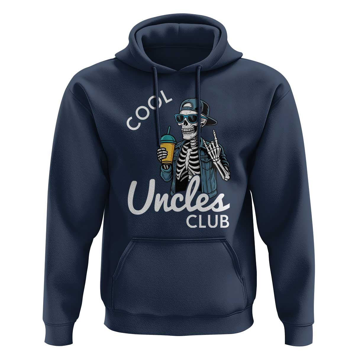 Cool Uncles Club Hoodie Funny Uncle Skeleton