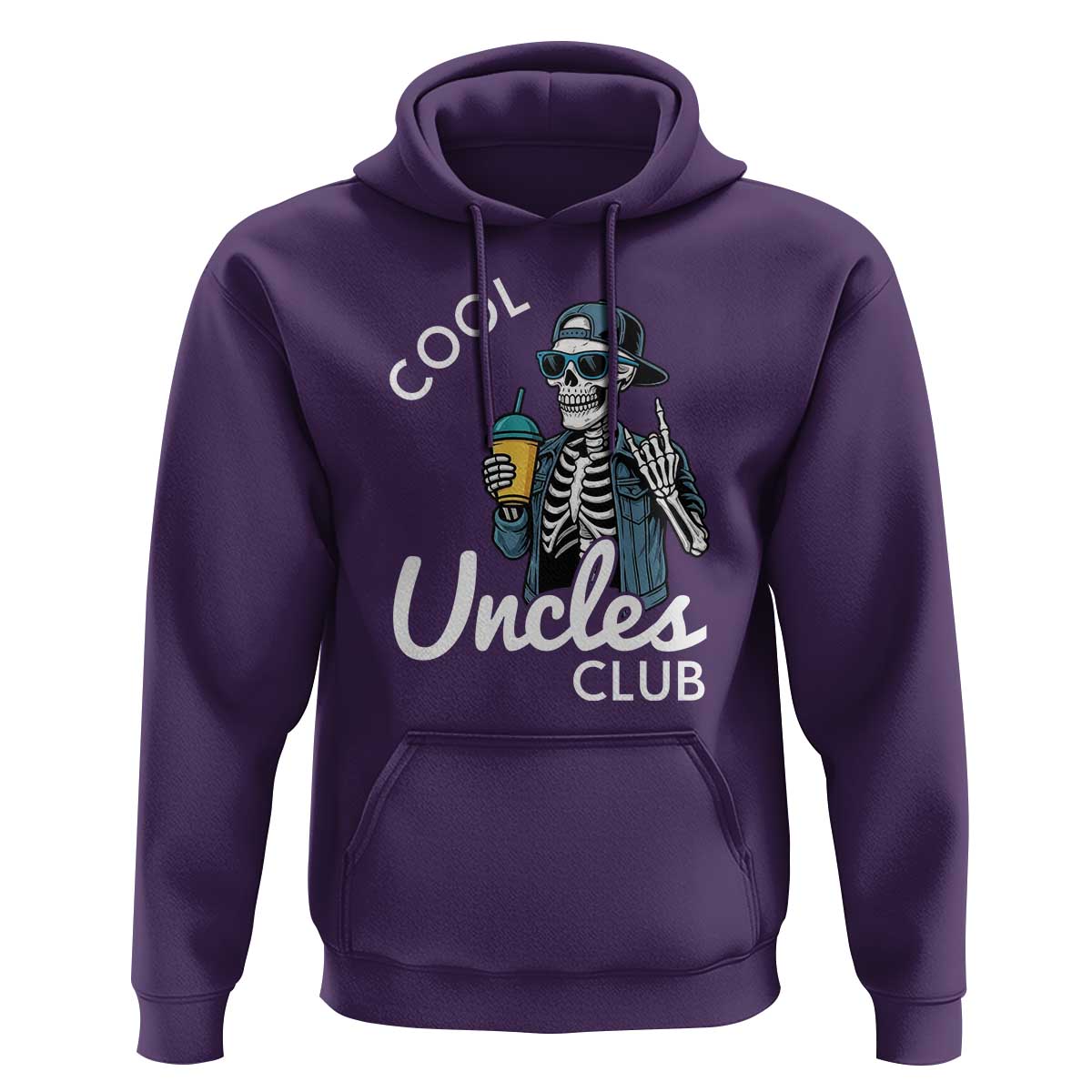 Cool Uncles Club Hoodie Funny Uncle Skeleton