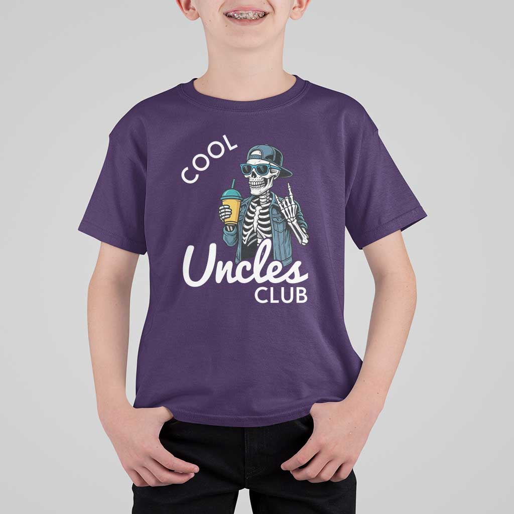 Cool Uncles Club T Shirt For Kid Funny Uncle Skeleton