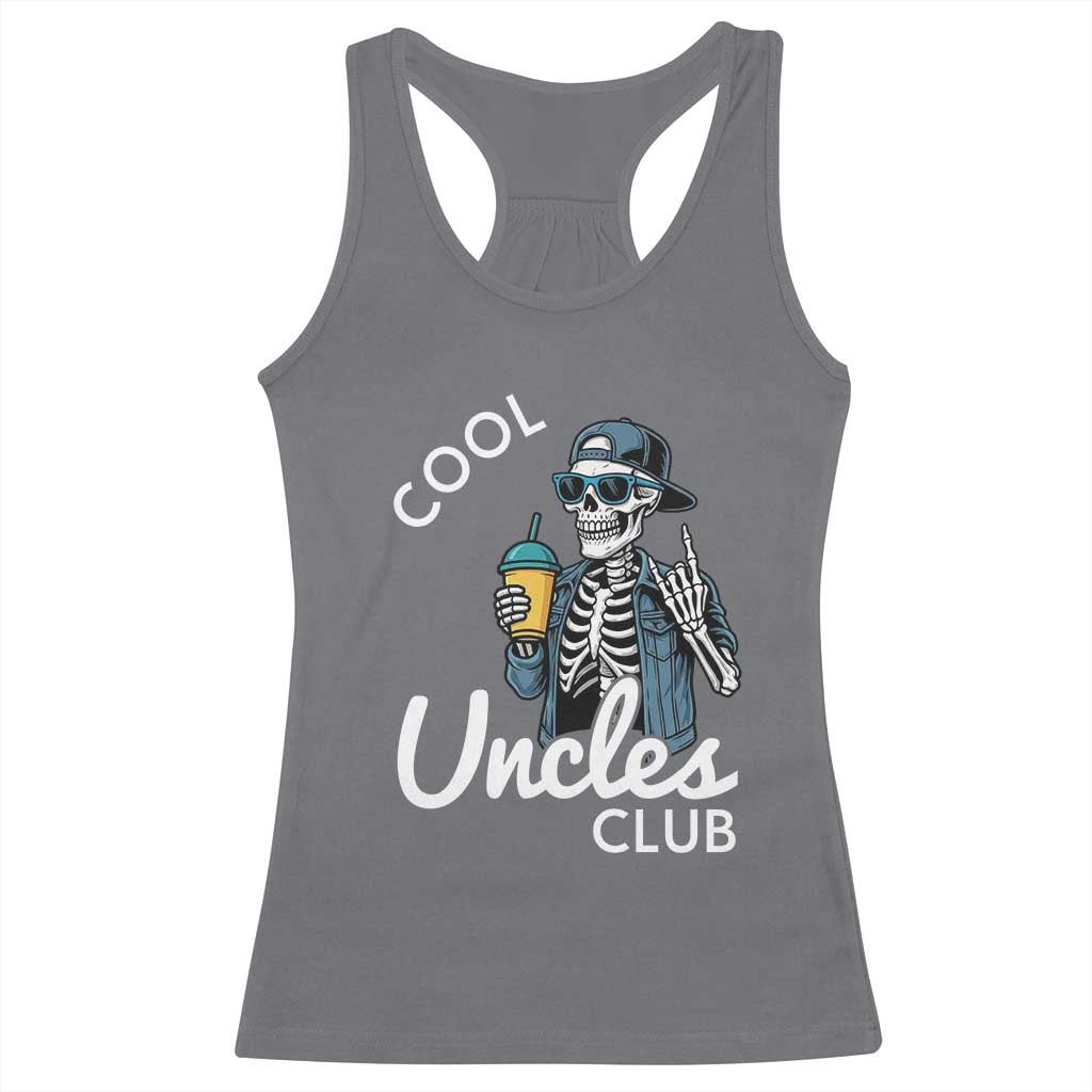 Cool Uncles Club Racerback Tank Top Funny Uncle Skeleton
