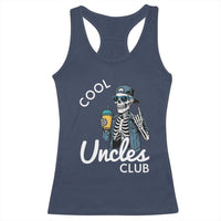 Cool Uncles Club Racerback Tank Top Funny Uncle Skeleton