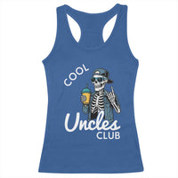 Cool Uncles Club Racerback Tank Top Funny Uncle Skeleton