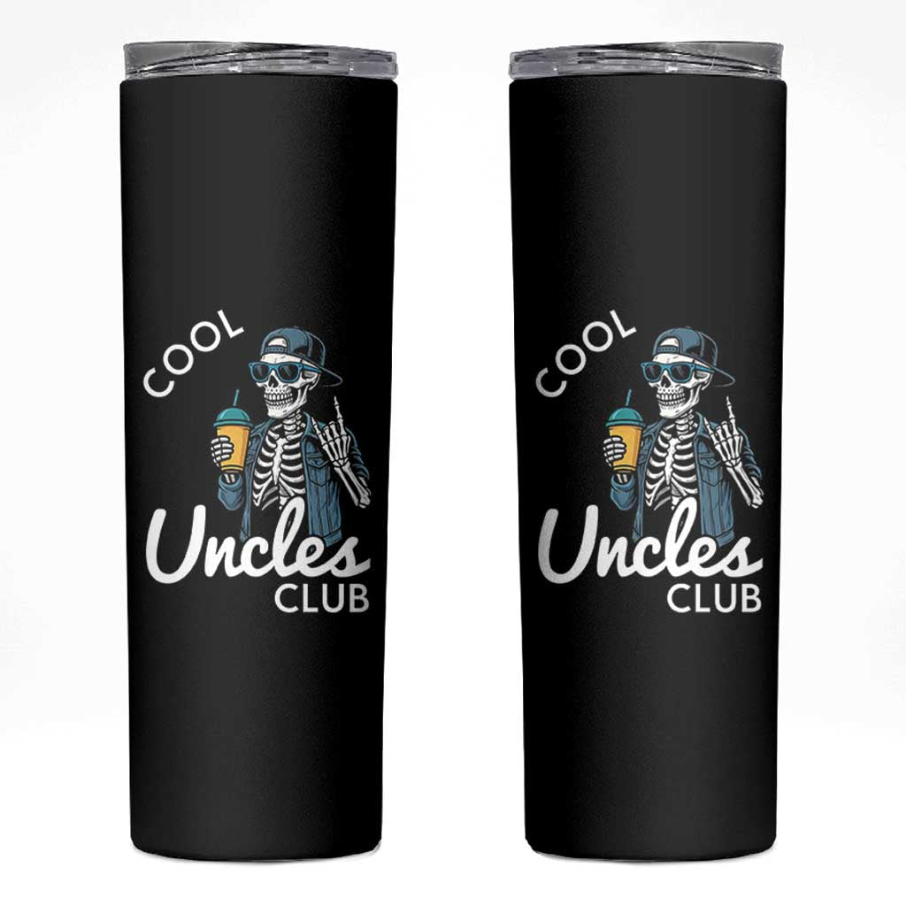 Cool Uncles Club Skinny Tumbler Funny Uncle Skeleton