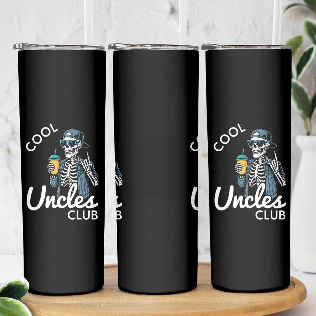 Cool Uncles Club Skinny Tumbler Funny Uncle Skeleton