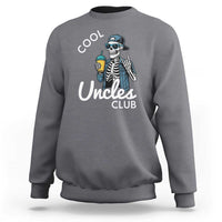Cool Uncles Club Sweatshirt Funny Uncle Skeleton