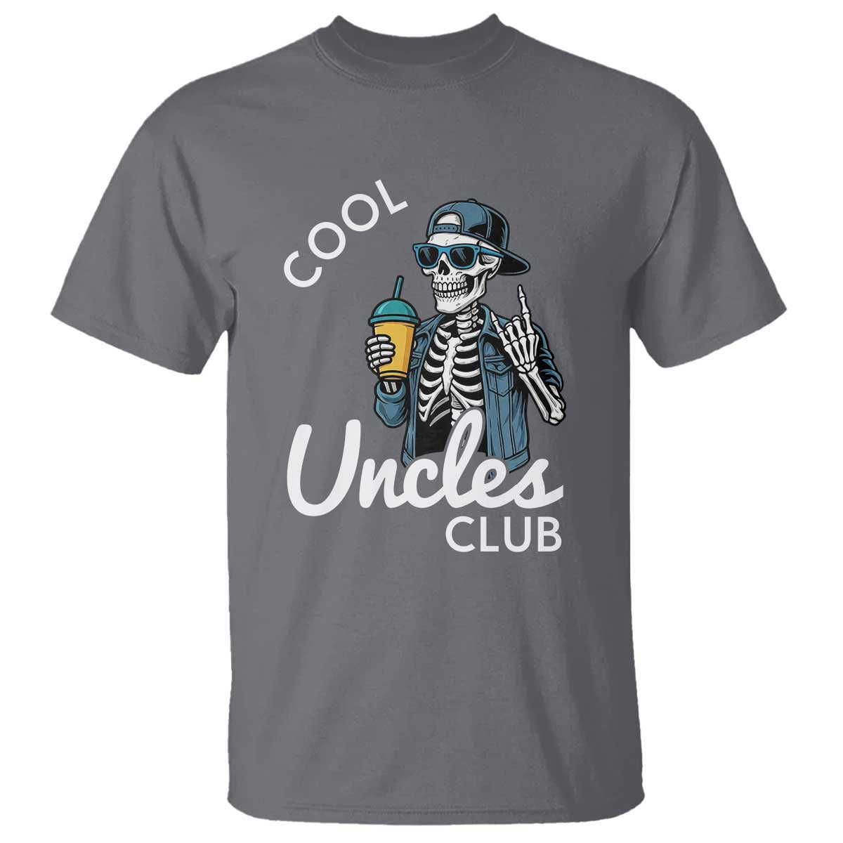 Cool Uncles Club T Shirt Funny Uncle Skeleton