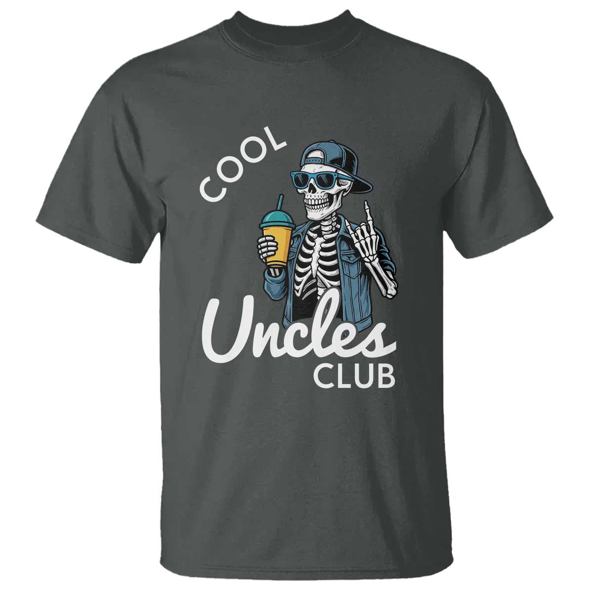 Cool Uncles Club T Shirt Funny Uncle Skeleton