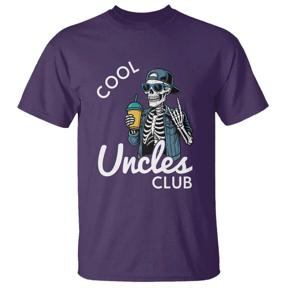 Cool Uncles Club T Shirt Funny Uncle Skeleton