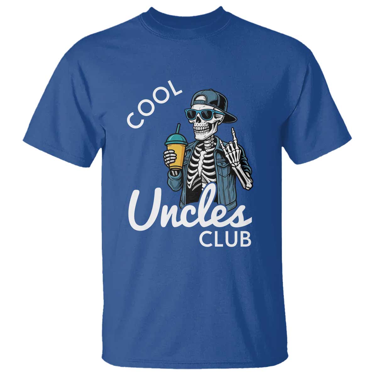 Cool Uncles Club T Shirt Funny Uncle Skeleton