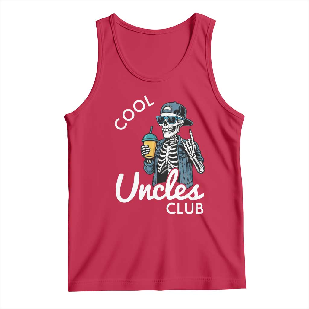 Cool Uncles Club Tank Top Funny Uncle Skeleton