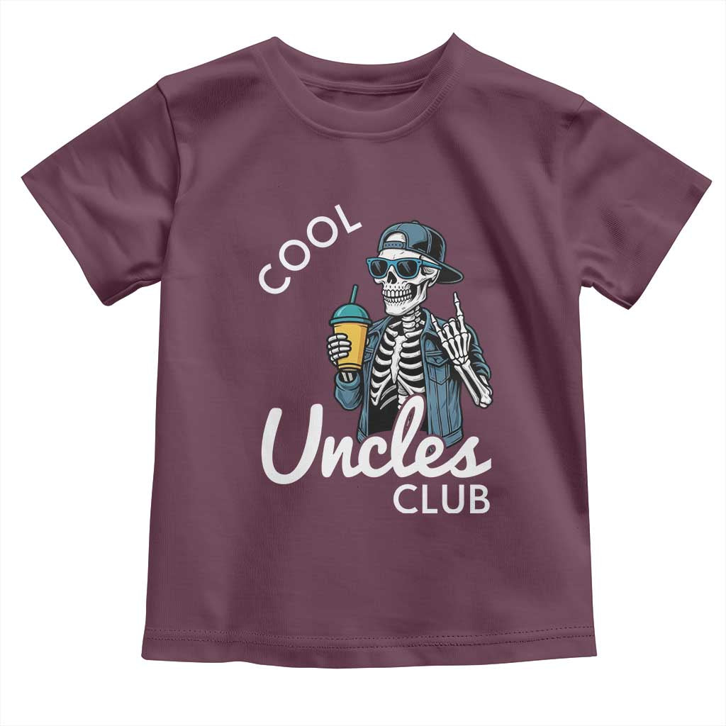 Cool Uncles Club Toddler T Shirt Funny Uncle Skeleton