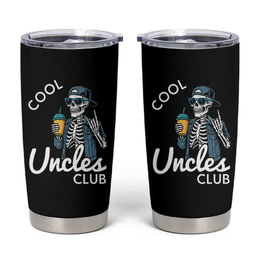Cool Uncles Club Tumbler Cup Funny Uncle Skeleton