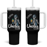 Cool Uncles Club Tumbler With Handle Funny Uncle Skeleton