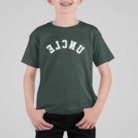 Uncles T Shirt For Kid Pregnancy Announcement Gifts For Uncle Retro Upside Down Text