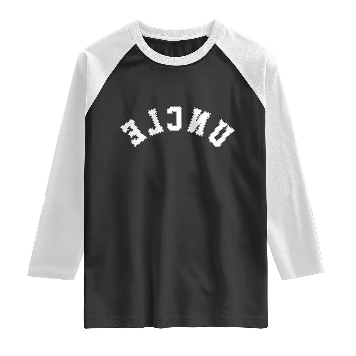 Uncles Raglan Shirt Pregnancy Announcement Gifts For Uncle Retro Upside Down Text