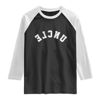 Uncles Raglan Shirt Pregnancy Announcement Gifts For Uncle Retro Upside Down Text