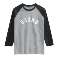 Uncles Raglan Shirt Pregnancy Announcement Gifts For Uncle Retro Upside Down Text