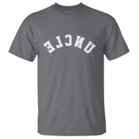 Uncles T Shirt Pregnancy Announcement Gifts For Uncle Retro Upside Down Text