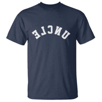 Uncles T Shirt Pregnancy Announcement Gifts For Uncle Retro Upside Down Text