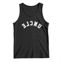 Uncles Tank Top Pregnancy Announcement Gifts For Uncle Retro Upside Down Text