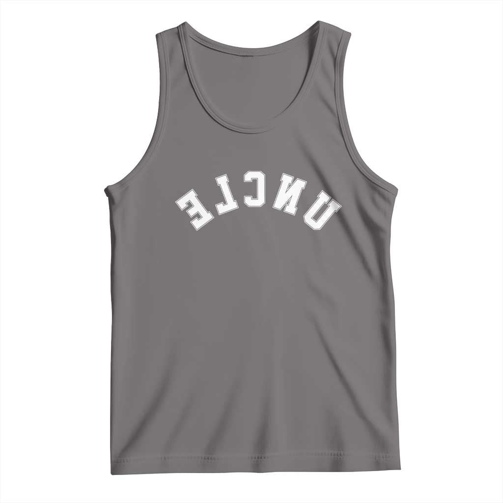 Uncles Tank Top Pregnancy Announcement Gifts For Uncle Retro Upside Down Text