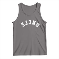 Uncles Tank Top Pregnancy Announcement Gifts For Uncle Retro Upside Down Text