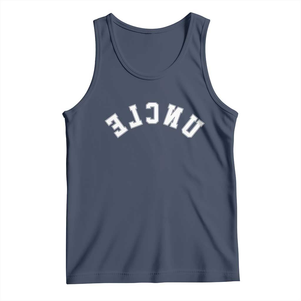 Uncles Tank Top Pregnancy Announcement Gifts For Uncle Retro Upside Down Text