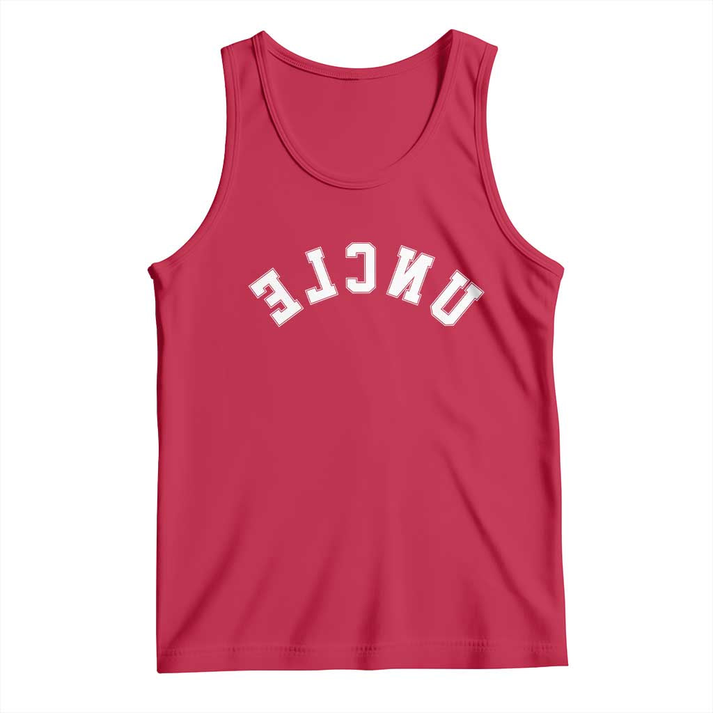 Uncles Tank Top Pregnancy Announcement Gifts For Uncle Retro Upside Down Text