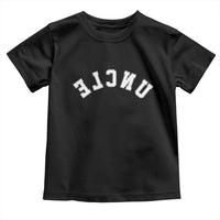 Uncles Toddler T Shirt Pregnancy Announcement Gifts For Uncle Retro Upside Down Text