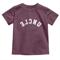 Uncles Toddler T Shirt Pregnancy Announcement Gifts For Uncle Retro Upside Down Text