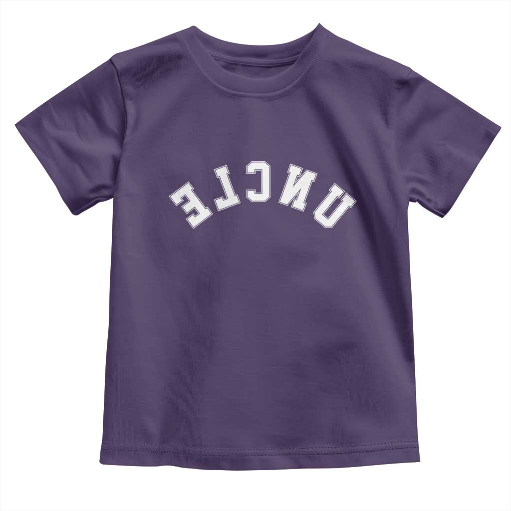 Uncles Toddler T Shirt Pregnancy Announcement Gifts For Uncle Retro Upside Down Text