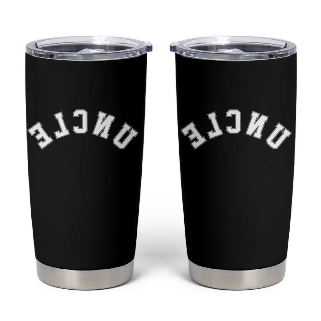 Uncles Tumbler Cup Pregnancy Announcement Gifts For Uncle Retro Upside Down Text