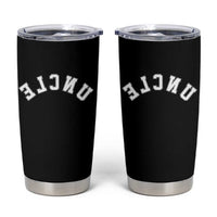 Uncles Tumbler Cup Pregnancy Announcement Gifts For Uncle Retro Upside Down Text