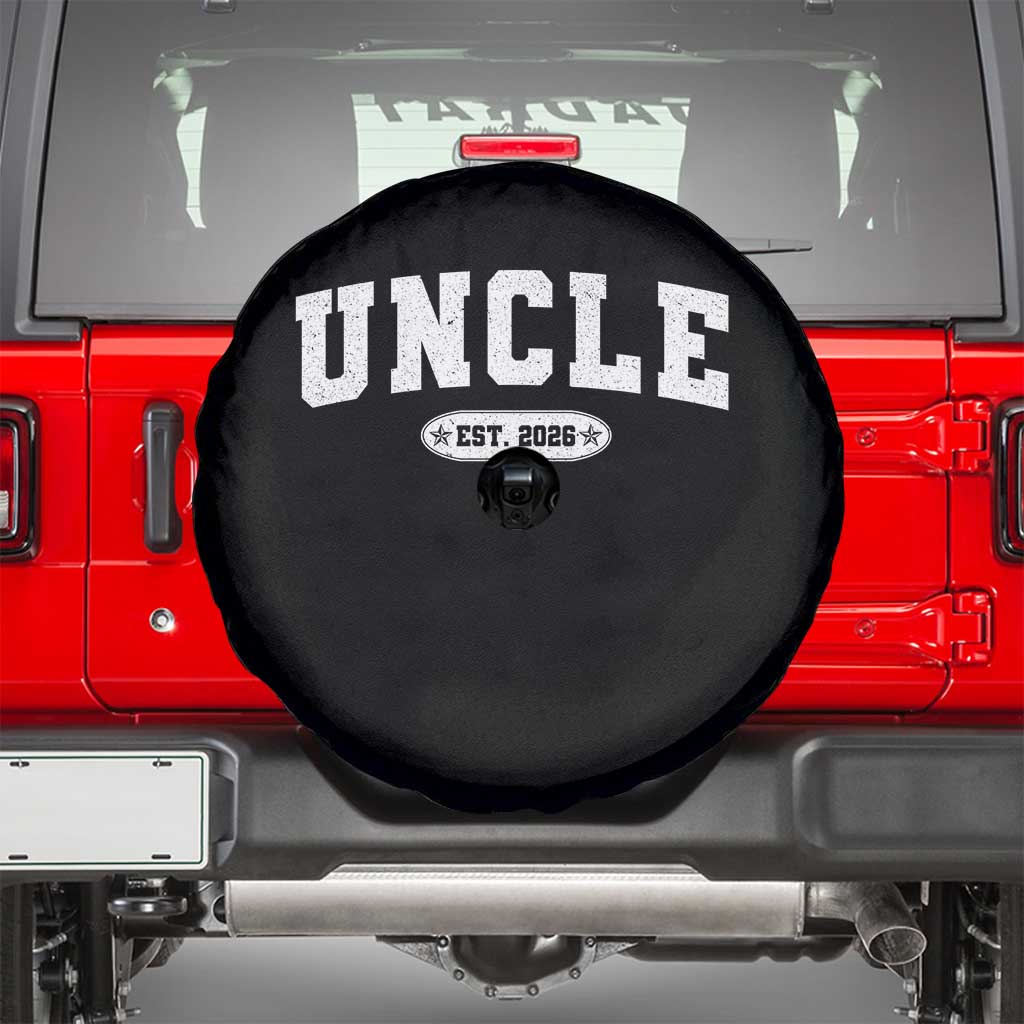 Promoted To Uncle Est 2026 Spare Tire Cover New Uncle Gift