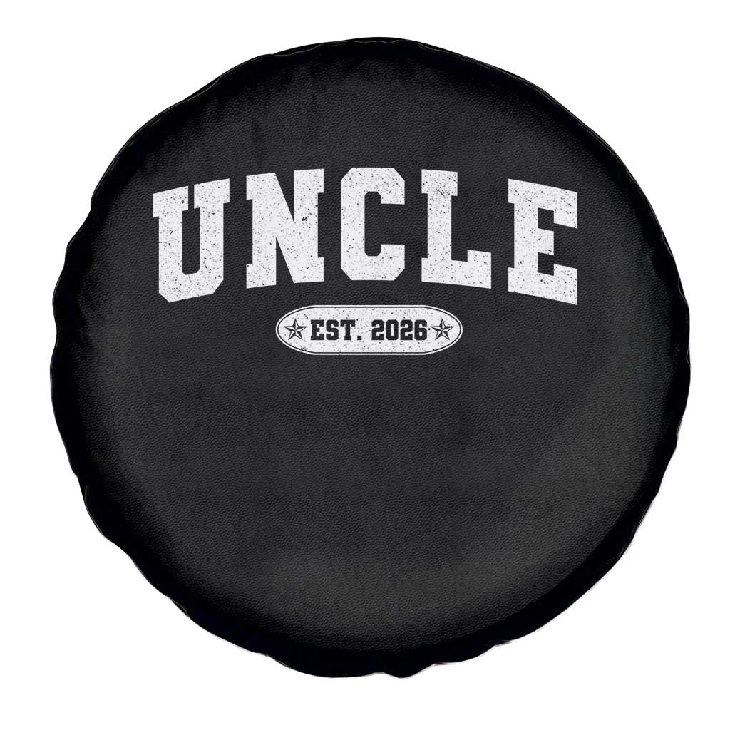 Promoted To Uncle Est 2026 Spare Tire Cover New Uncle Gift
