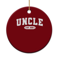 Promoted To Uncle Est 2026 Ceramic Ornament New Uncle Gift