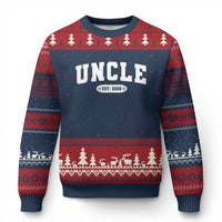Promoted To Uncle Est 2026 Ugly Christmas Sweater New Uncle Gift