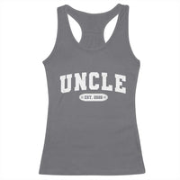 Promoted To Uncle Est 2026 Racerback Tank Top New Uncle Gift