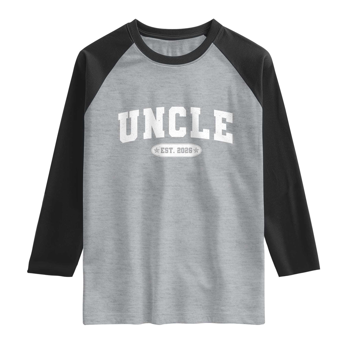 Promoted To Uncle Est 2026 Raglan Shirt New Uncle Gift