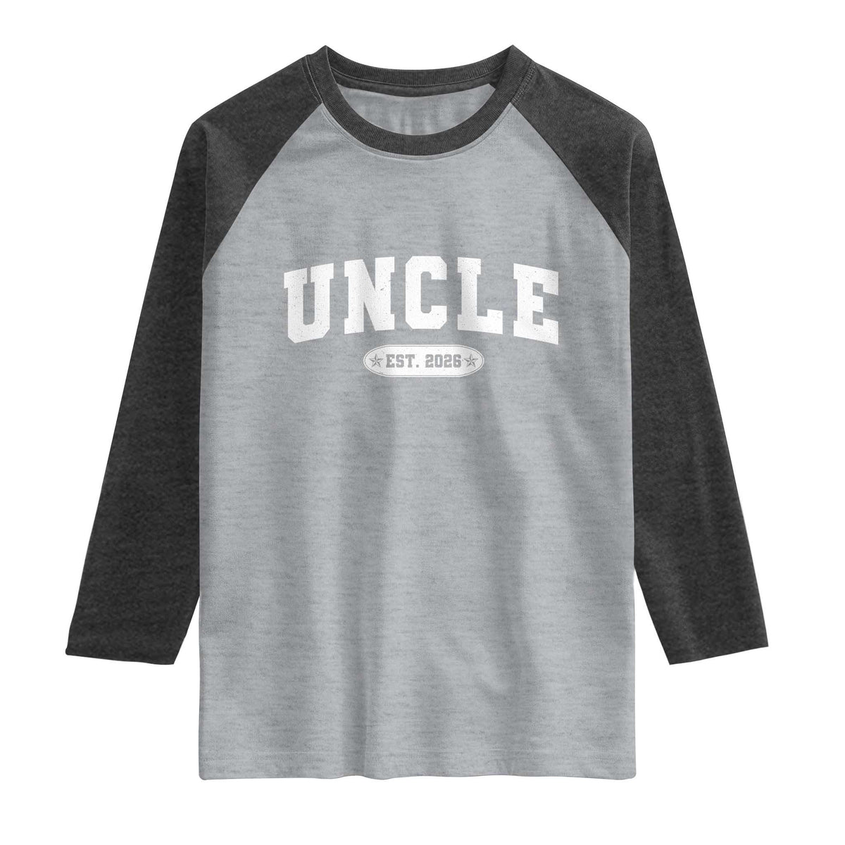 Promoted To Uncle Est 2026 Raglan Shirt New Uncle Gift