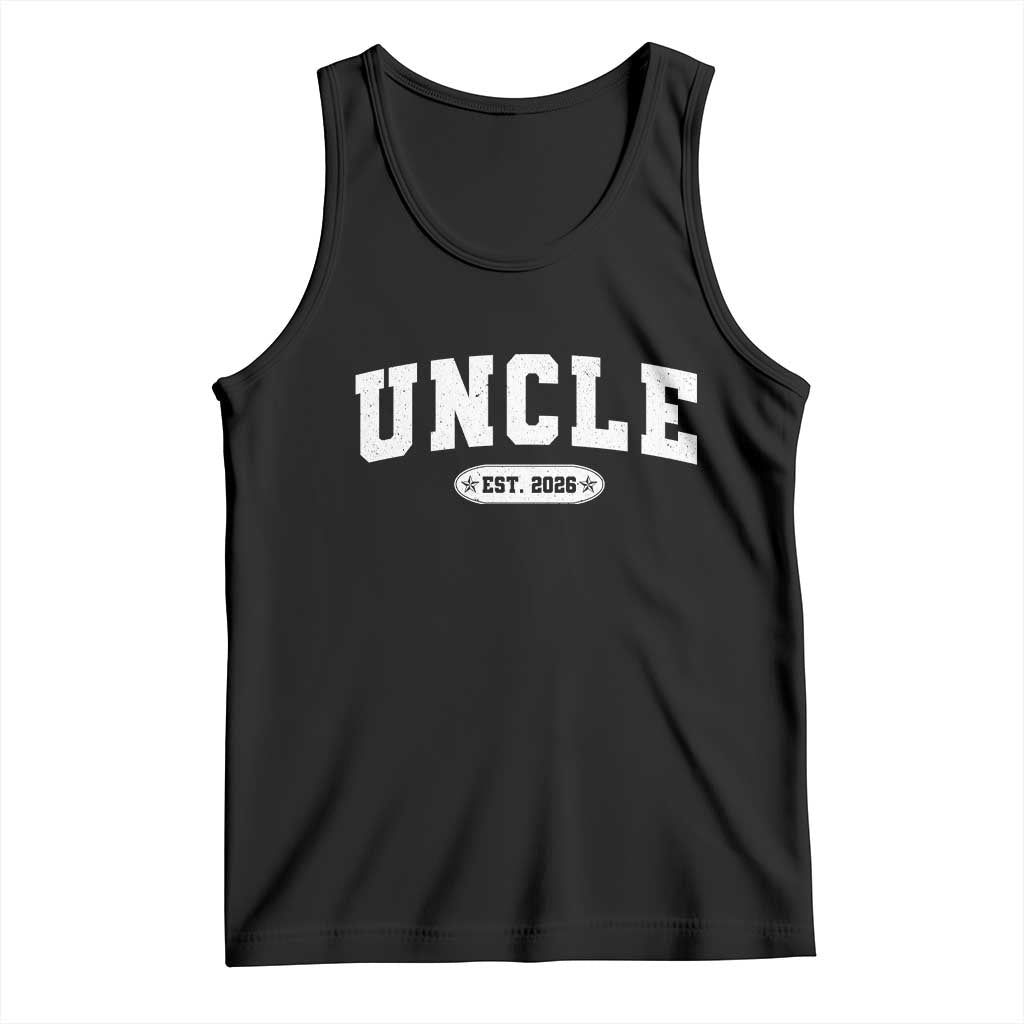 Promoted To Uncle Est 2026 Tank Top New Uncle Gift