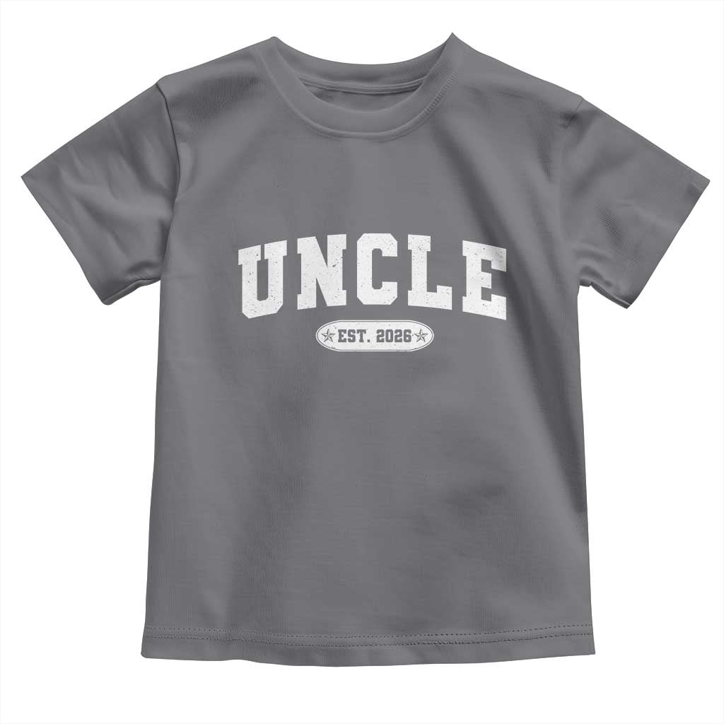 Promoted To Uncle Est 2026 Toddler T Shirt New Uncle Gift